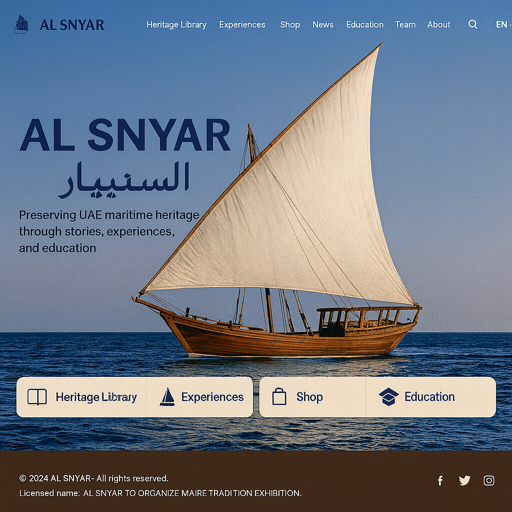 Traditional UAE dhow sailing on the Gulf